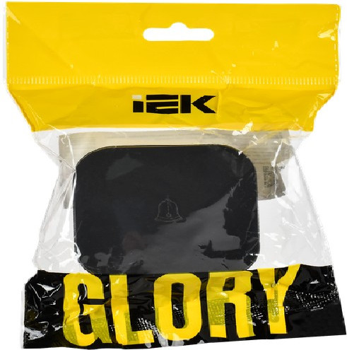 Изображение товара Выключатель IEK Glory EVH14-K02M-10 (черный матовый)
