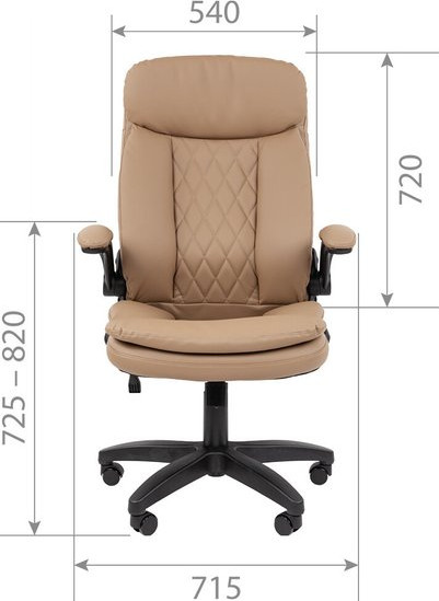 Изображение товара Кресло офисное Chairman 533  (экокожа, бежевый)