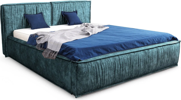 Изображение товара Полуторная кровать Мебельград Чикаго 180x200 с ортопедическим основанием (аликанте изумруд)