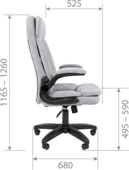 Изображение товара Кресло офисное Chairman Home 533 (ткань S темно-серый)