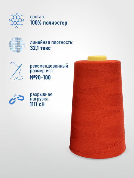 Изображение товара Набор швейных ниток Sentex 100% полиэстер 40/2 5000 ярдов 1068 (2шт)