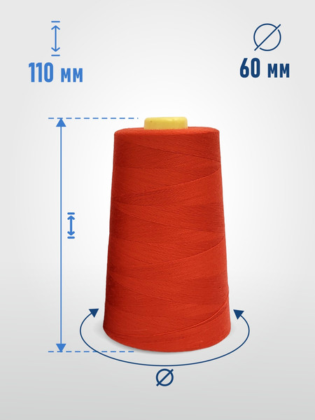 Изображение товара Набор швейных ниток Sentex 100% полиэстер 40/2 5000 ярдов 1068 (2шт)