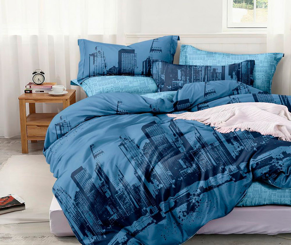 Изображение товара Комплект постельного белья LUXOR №70673 A/B (N) 1.5сп (поплин)