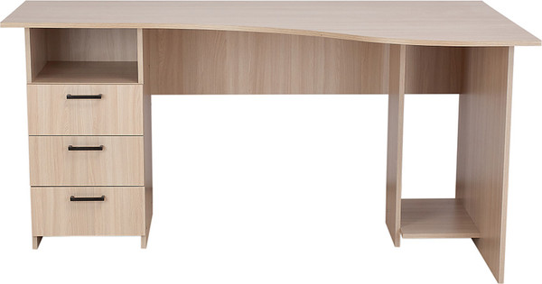 Изображение товара Компьютерный стол Polini Kids Home Vector 004 с 3 ящиками и нишей / 0002899.179 (ясень шимо светлый)