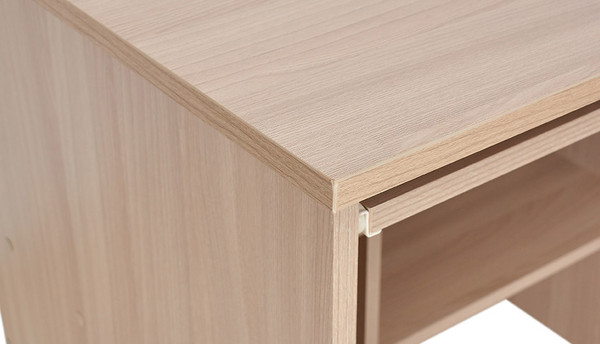 Изображение товара Компьютерный стол Polini Kids Home Vector 111 с выдвижной полкой и нишами / 0002897.179 (ясень шимо светлый)