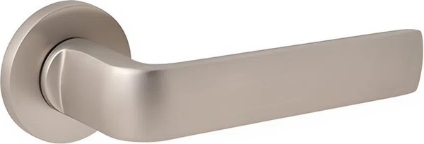 Изображение товара Комплект дверной фурнитуры Code Deco Slim H-40136-A-NISM с фиксатором (никель супер матовый)