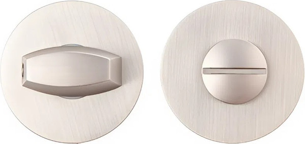 Изображение товара Комплект дверной фурнитуры Code Deco Slim H-40136-A-NISM с фиксатором (никель супер матовый)