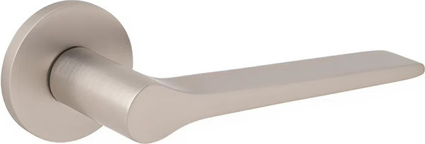 Изображение товара Комплект дверной фурнитуры Code Deco Slim H-40137-A-NISM с фиксатором (никель супер матовый)