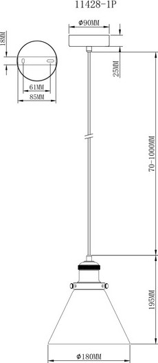 Изображение товара Потолочный светильник Moderli Single / V11428-1P