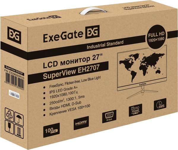 Изображение товара Монитор ExeGate SuperView EH2707 (EX298355RUS)