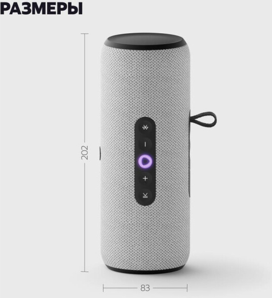 Изображение товара Умная портативная колонка Яндекс Станция Стрит YNDX-00030GRY (серый)