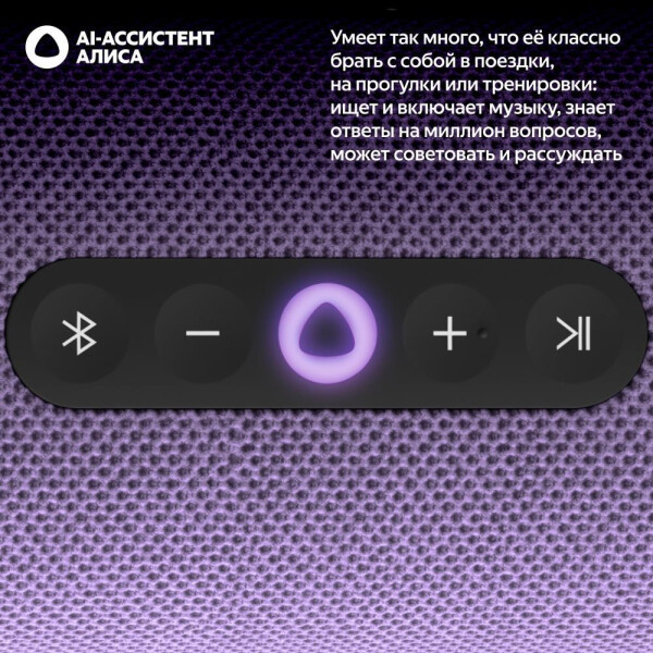 Изображение товара Умная портативная колонка Яндекс Станция Стрит YNDX-00030VIO (фиолетовый)