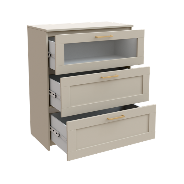 Изображение товара Комод Mio Tesoro Нави 3 ящика 2.15.02.020.19 (кашемир, со стеклом)