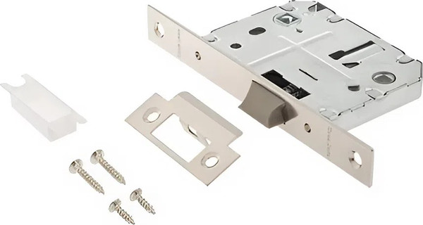 Изображение товара Комплект дверной фурнитуры Code Deco Slim H-40149-A-NISM с фиксатором (никель супер матовый)