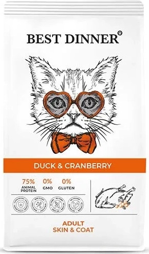 Изображение товара Сухой корм для кошек Best Dinner Adult Cat Duck & Cranberry (1.5кг)