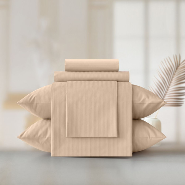 Изображение товара Комплект постельного белья Verossa Stripe 1.5сп / 747393 (Bronze, 50x70)