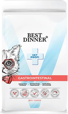 Изображение товара Сухой ветеринарный корм для кошек Best Dinner Vet Profi Gastrointestinal (1.5кг)