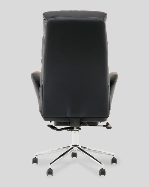 Изображение товара Кресло офисное TopChairs Solid с оттоманкой / DD-004-OT (черный)