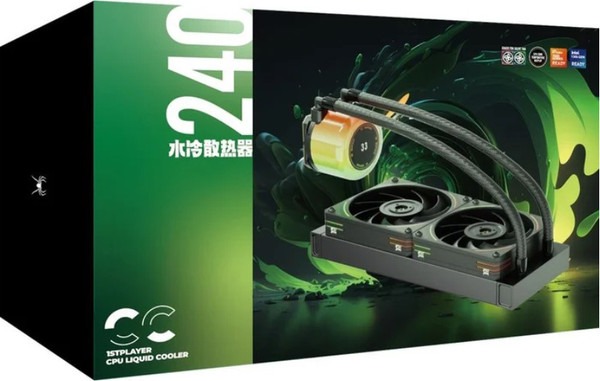 Изображение товара Кулер для процессора 1stPlayer CC 240 / CC-240-BK (черный)