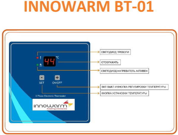 Изображение товара Тэн электрический Innowarm 9кВт L450