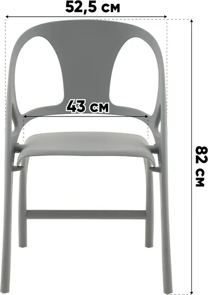 Изображение товара Стул Stool Group Liara / BW-128 grey 90465 (серый)