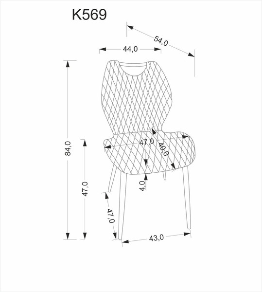 Изображение товара Стул Halmar K569 (черный)