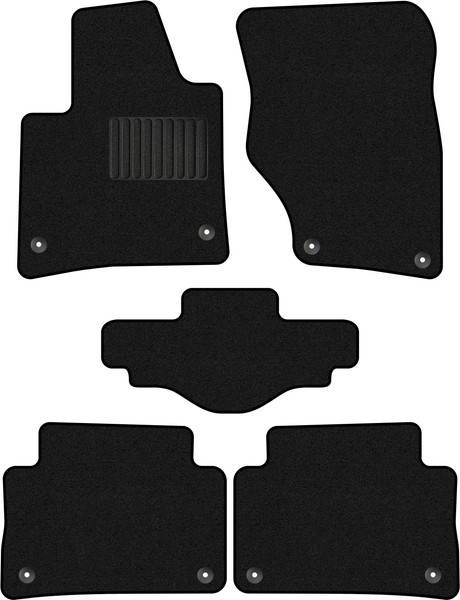 Изображение товара Комплект ковриков для авто Alicosta 0120_1_PR-6 для Audi Q7 I SUV/4LB/8U 2005-2015 (ворс, черный)