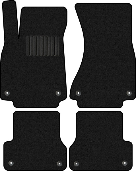 Изображение товара Комплект ковриков для авто Alicosta 2175_1_PR-6 для Audi RS6 IV 4G5/C7 2012-2018 (ворс, черный)