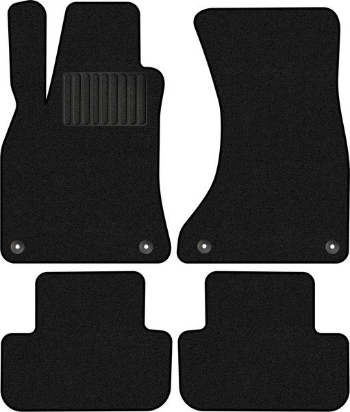 Изображение товара Комплект ковриков для авто Alicosta 2191_1_PR-6 для Audi S4 IV 8K5/8K2 2008-2016 (ворс, черный)