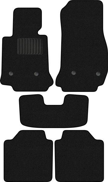 Изображение товара Комплект ковриков для авто Alicosta 0202_1_PR-6 для BMW 3 Gran Turismo VI хэтчбек 5дв/F34 2013-2020 (ворс, черный)