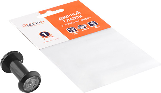 Изображение товара Глазок дверной Нора-М №30П/16/200/40-70 (черный, хедер)