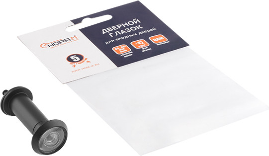 Изображение товара Глазок дверной Нора-М №7Ц/16/180/50-75 (черный, хедер)