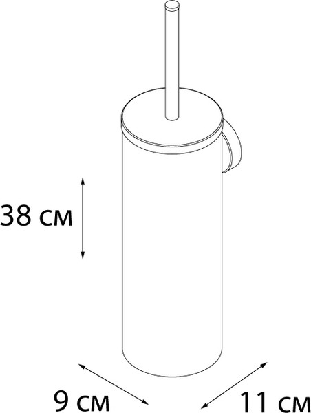 Изображение товара Ершик для унитаза Fixsen Hotel Настенный FX-31013B