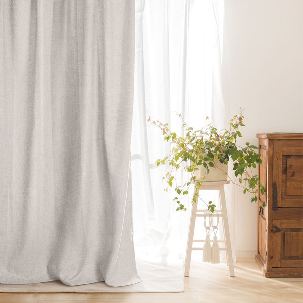 Изображение товара Штора Волшебная ночь Рогожка 200x270 / 772363 (экрю)