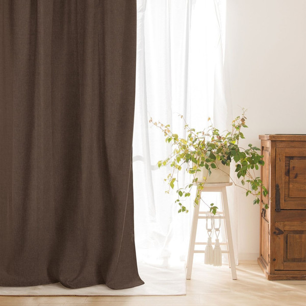 Изображение товара Штора Волшебная ночь Рогожка 200x270 / 772365 (шоколад)