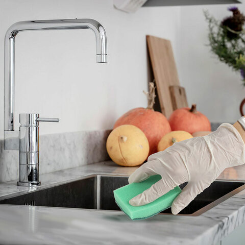 Изображение товара Набор губок для мытья посуды Laima MAXI / 601554 (5шт)