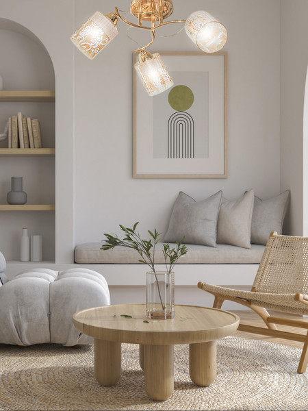 Изображение товара Люстра Aitin-Pro НПБ 02-3x60-101 / 8197/3A (золото)