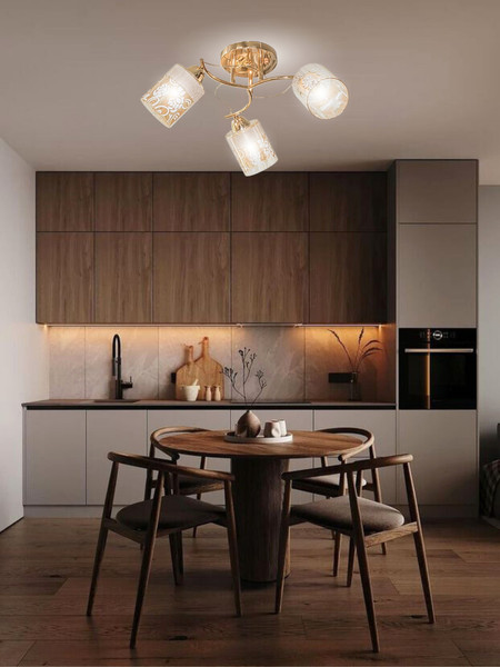 Изображение товара Люстра Aitin-Pro НПБ 02-3x60-101 / 8197/3A (золото)