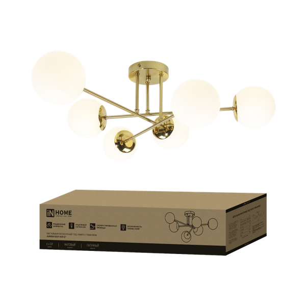 Изображение товара Люстра INhome Aurora Easy-6G9-LT 6xG9 / 4690612062792