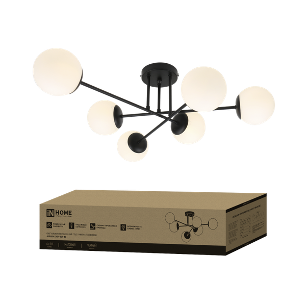 Изображение товара Люстра INhome Aurora Easy-6G9-BL 6хG9 / 4690612062785