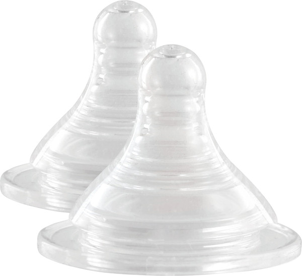 Изображение товара Набор сосок Ramili Baby BT100ML средний и быстрый поток 3+, 6+ (2шт)
