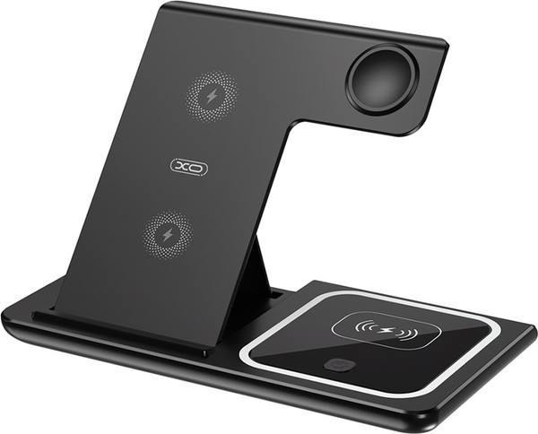 Изображение товара Зарядное устройство беспроводное XO 3в1 WX023 (черный)