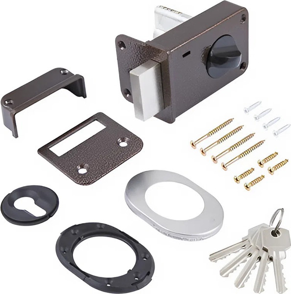 Изображение товара Замок накладной Омега ЗН1-1 ЗАЗ (медь)