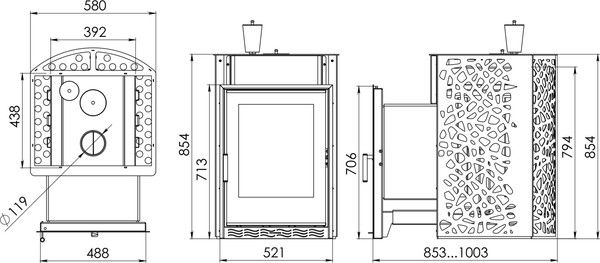 Изображение товара Печь-каменка Мета-бел ПБМ 20_ЗК Ultra