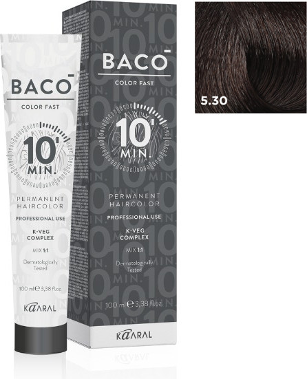 Изображение товара Крем-краска для волос Kaaral Baco Color Fast тон CF5.30 (100мл)