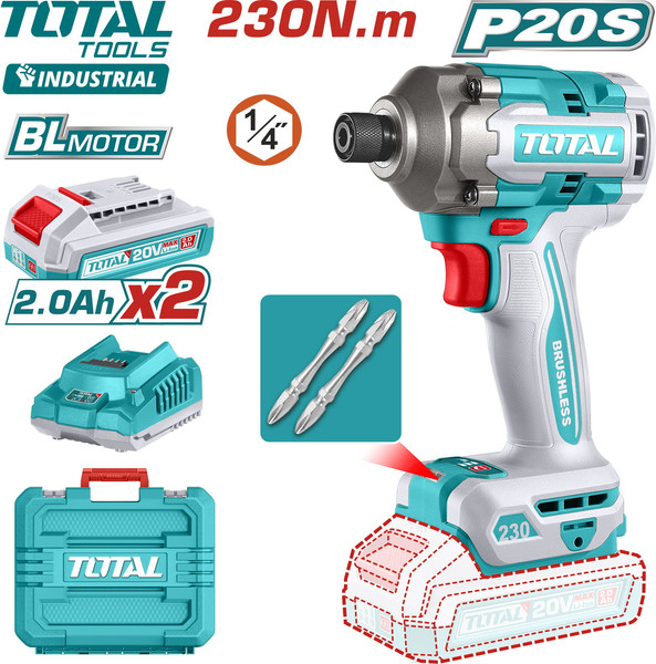Изображение товара Аккумуляторный шуруповерт TOTAL TIRLI2023