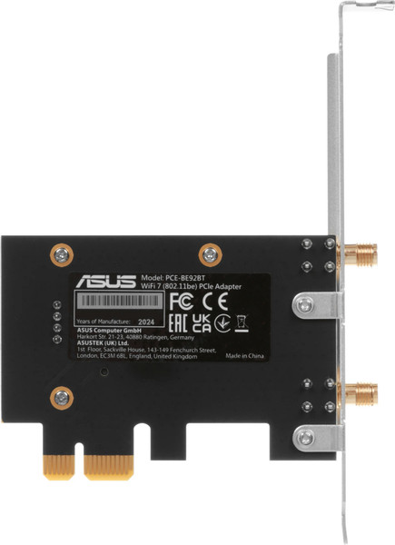 Изображение товара Wi-Fi/Bluetooth-адаптер Asus PCE-BE92BT