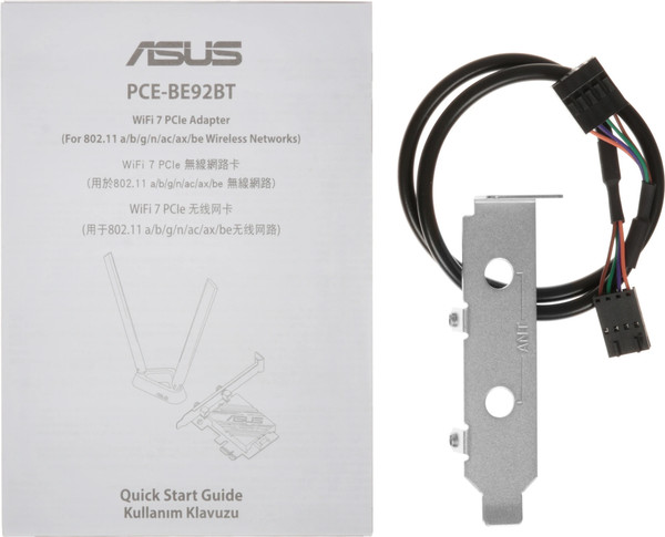 Изображение товара Wi-Fi/Bluetooth-адаптер Asus PCE-BE92BT