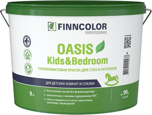 Изображение товара Краска Finncolor Oasis Kids&Bedroom A (9л)