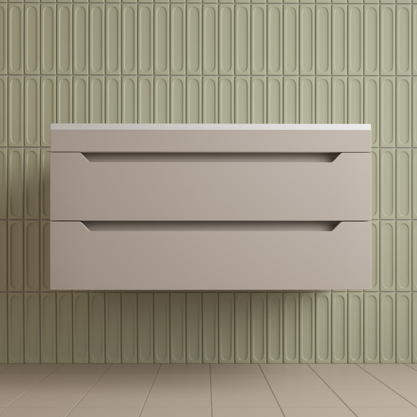 Изображение товара Тумба под умывальник Symbolite Остин 100 Plus 2 ящика (подвесная, крем)